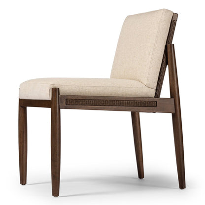 Bev Chair with Rattan and Linen Upholstery | IONS DEIGN | Dubai | UAE