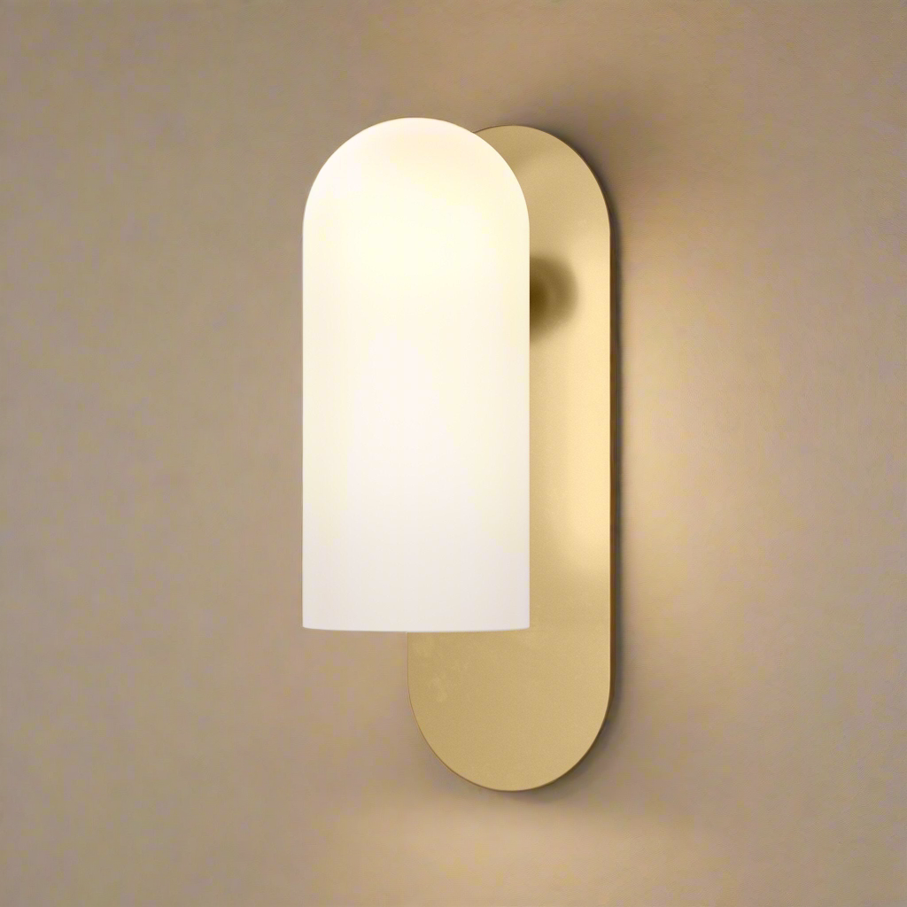 Dub White frosted glass wall light | IONS DEIGN | Dubai | UAE