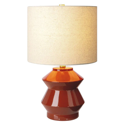 Edy Burnt Orange Ceramic Table Lamp | IONS DEIGN | Dubai | UAE