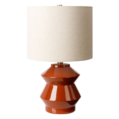 Edy Burnt Orange Ceramic Table Lamp | IONS DEIGN | Dubai | UAE