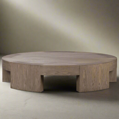 Fox Wooden Round Coffee Table | IONS DEIGN | Dubai | UAE