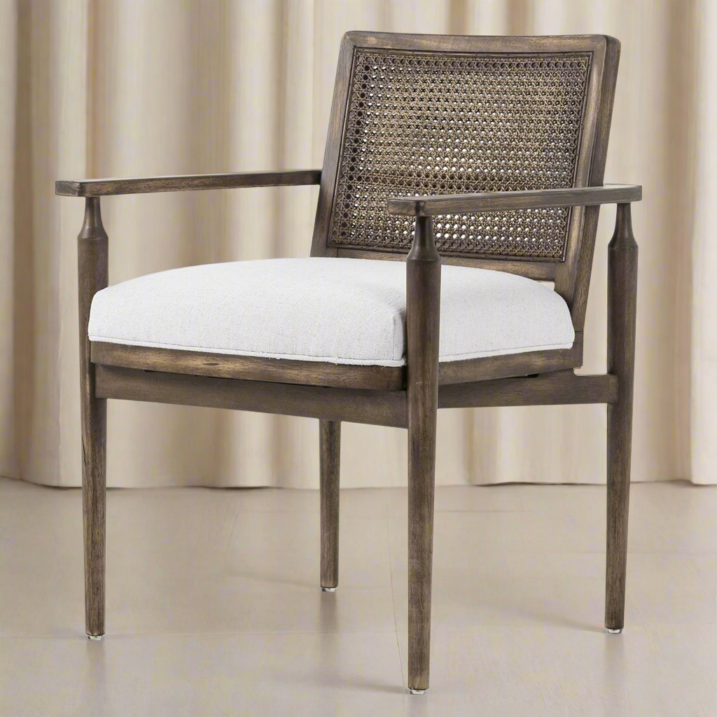 Gio Aged Almond Brown Dining Armchair | IONS DEIGN | Dubai | UAE