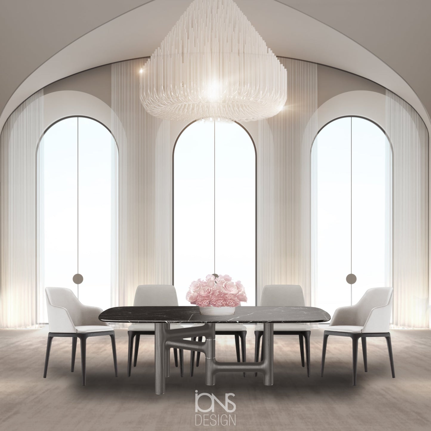 Una Marble Dining Table - IONS DESIGN | Dubai | UAE 