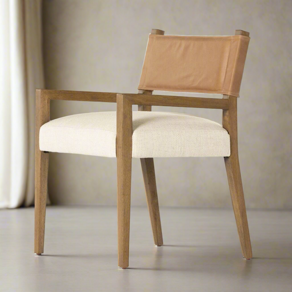 Iza Modern Leather Back Dining Armchair | IONS DEIGN | Dubai | UAE