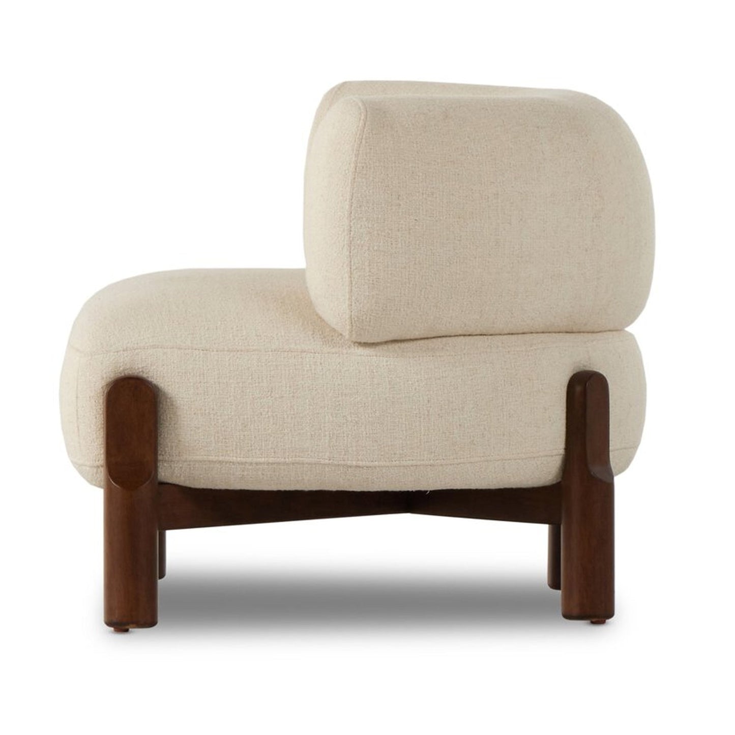 Koa Accent Chair with Wood Base | IONS DEIGN | Dubai | UAE