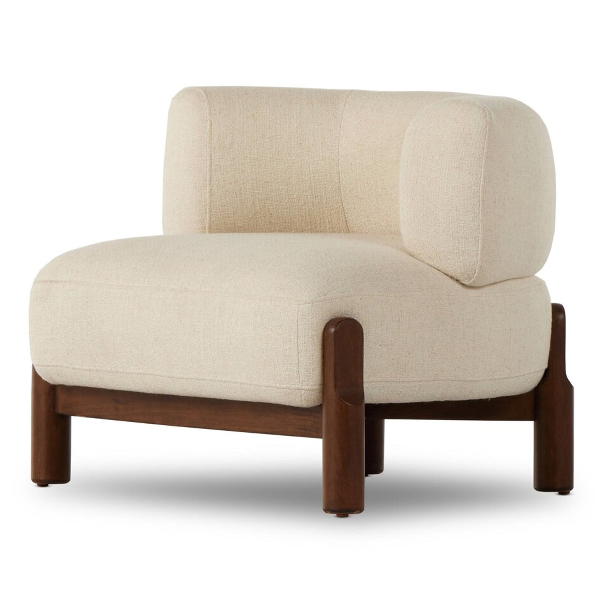 Koa Accent Chair with Wood Base | IONS DEIGN | Dubai | UAE