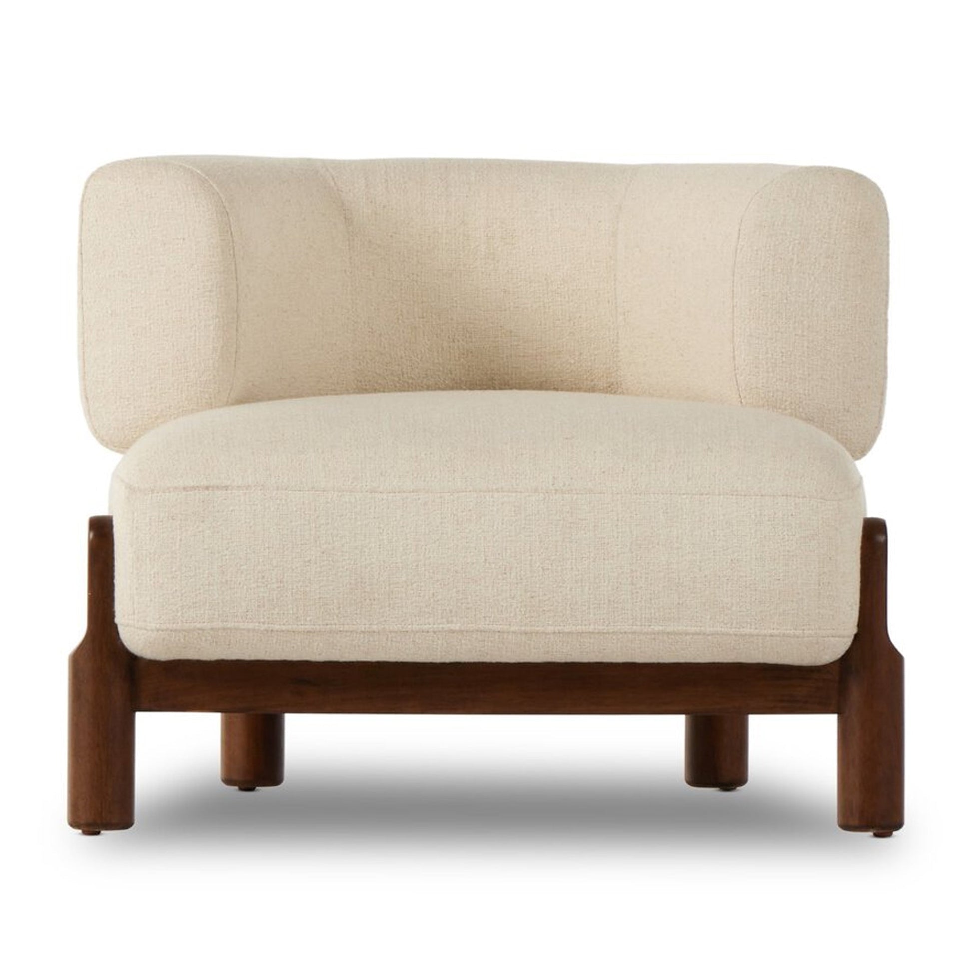 Koa Accent Chair with Wood Base | IONS DEIGN | Dubai | UAE