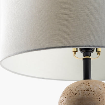 Laz Beige Travertine Table Lamp | IONS DEIGN | Dubai | UAE