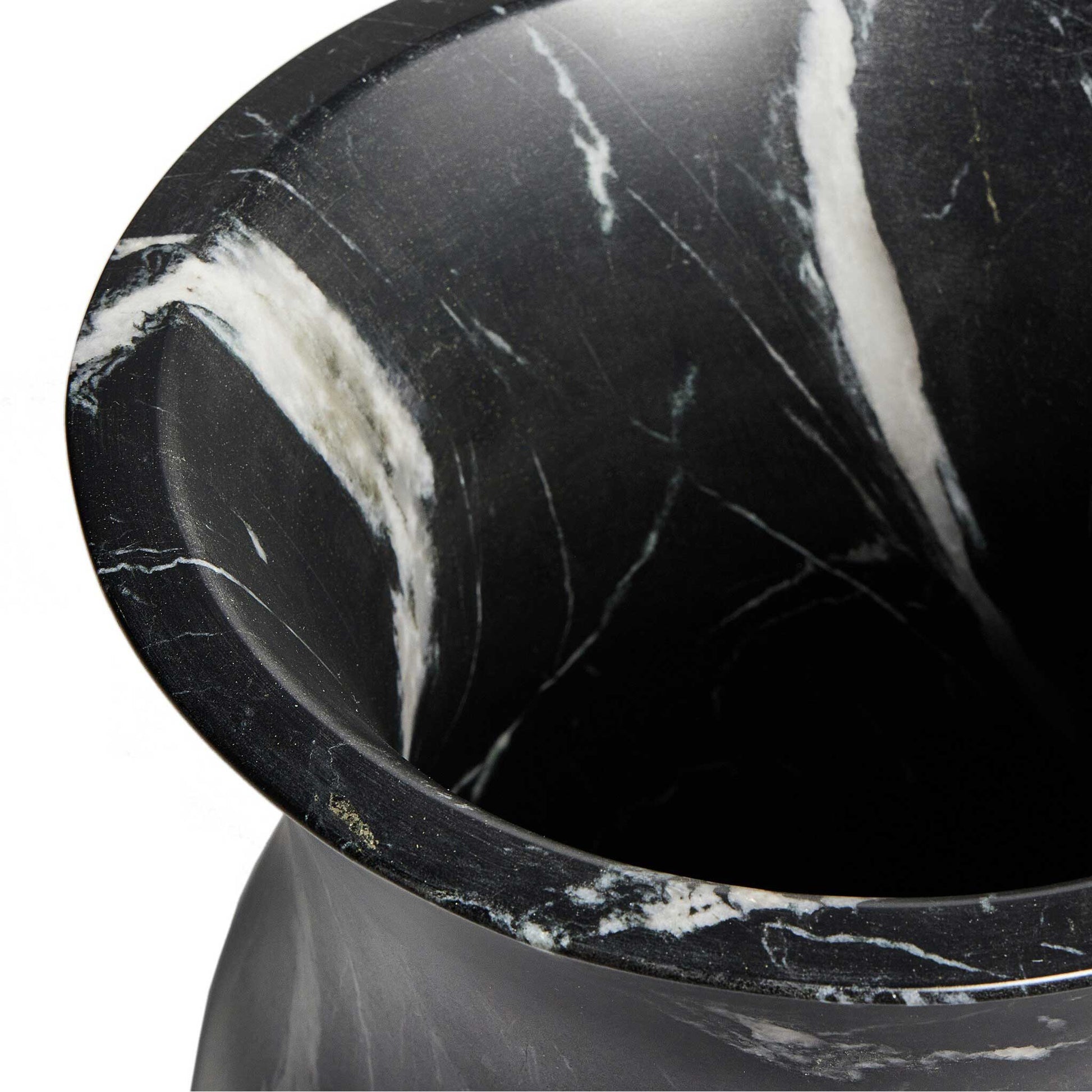 Nero black marquina marble vase | IONS DEIGN | Dubai | UAE