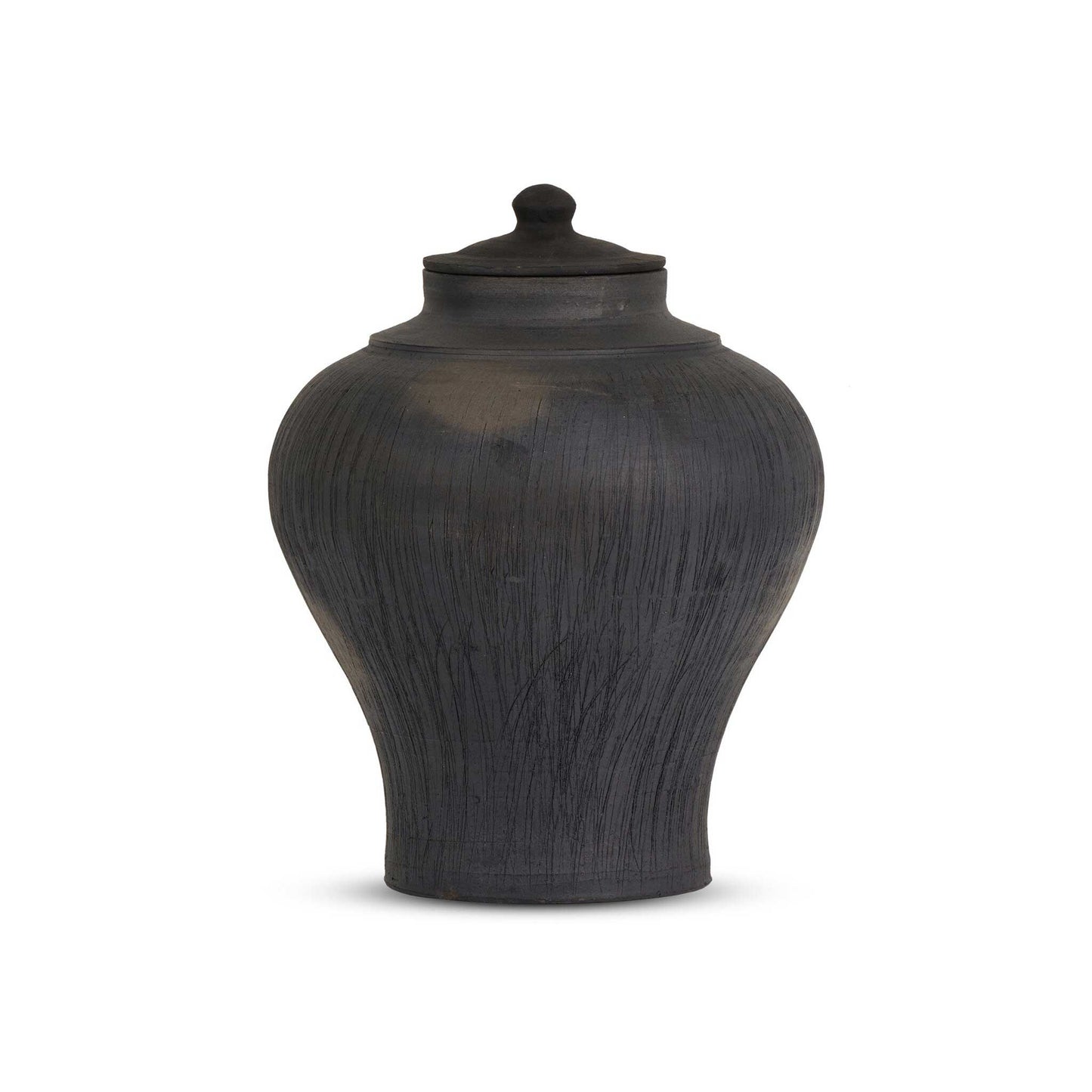 Nia Aged Black Terracotta Vase | IONS DEIGN | Dubai | UAE