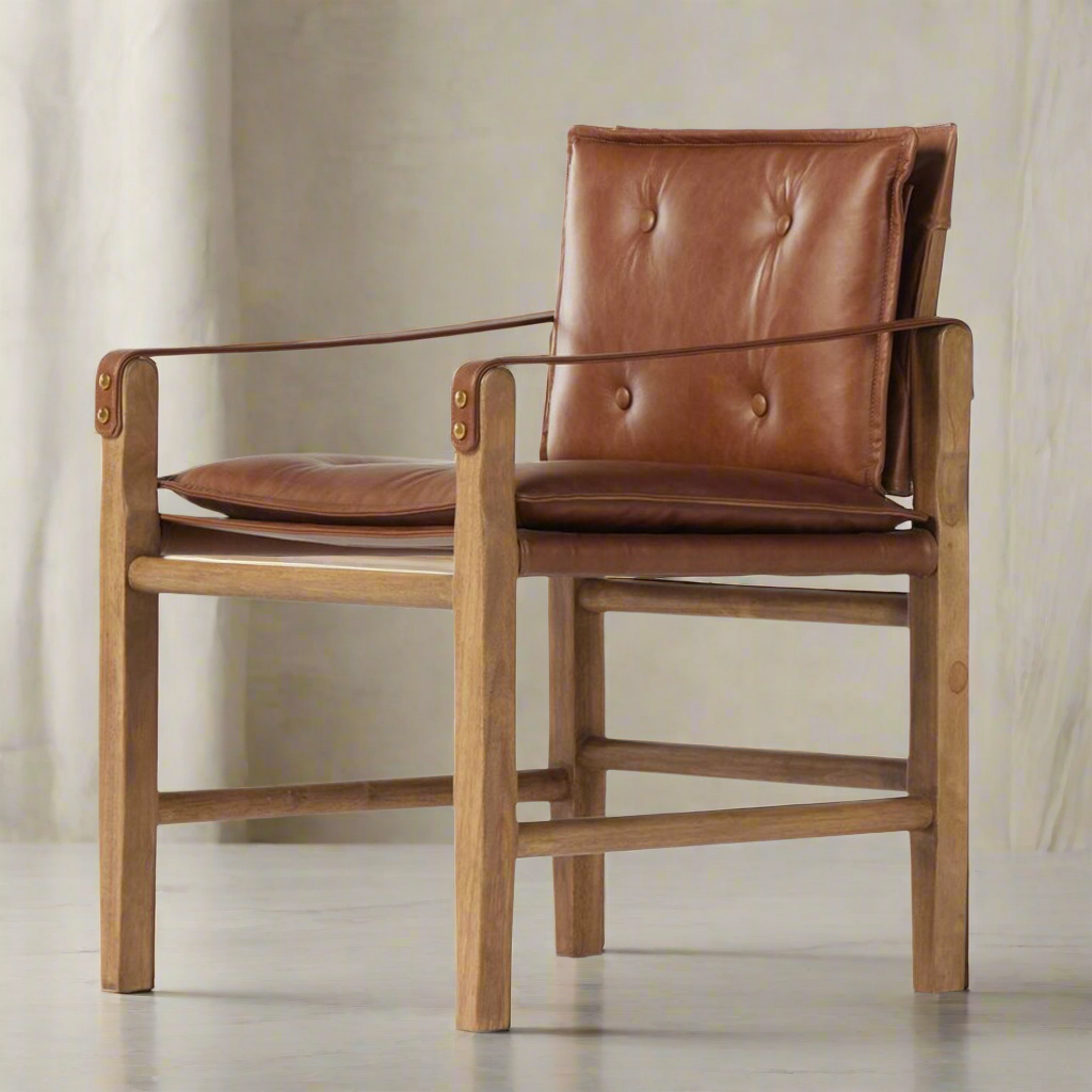 Ram Dining Armchair with Solid Wood Frame | IONS DEIGN | Dubai | UAE