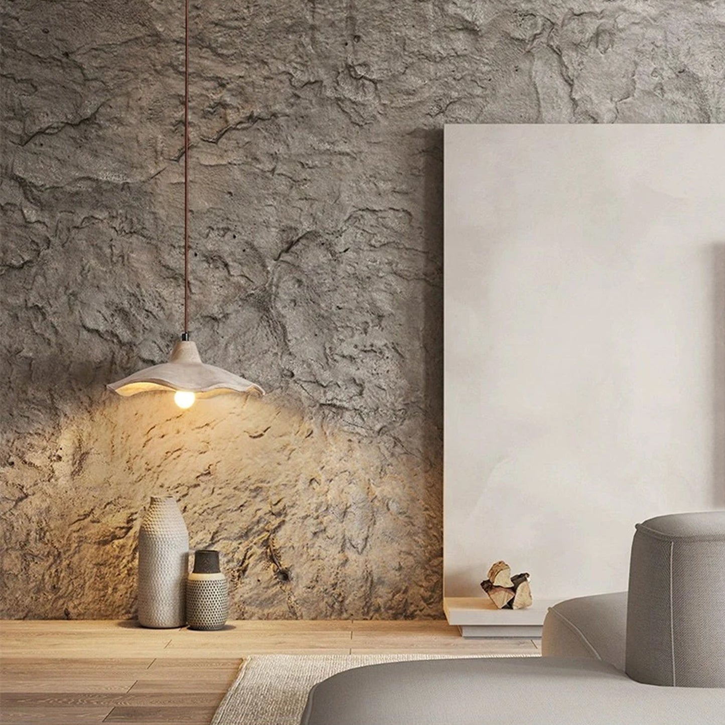 Ren Flower Shape Concrete Pendant Light | IONS DEIGN | Dubai | UAE