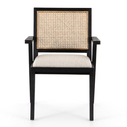  Ros Cane Back Dining Chair with Armrest | IONS DEIGN | Dubai | UAE