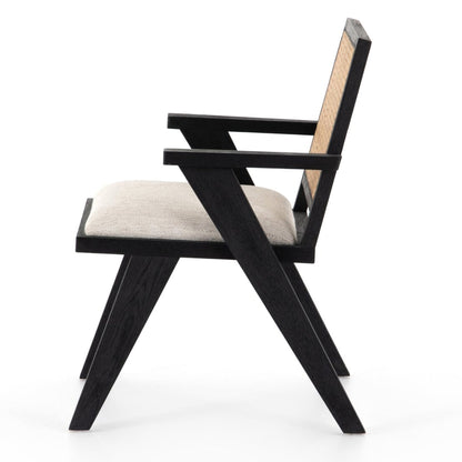  Ros Cane Back Dining Chair with Armrest | IONS DEIGN | Dubai | UAE