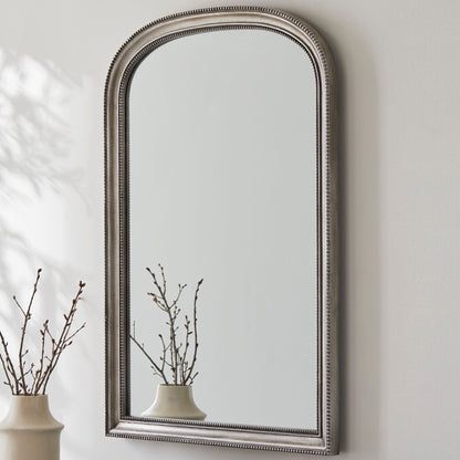 Roz Arched Wall Mounted Mirror – Antique Gold or Metallic Silver | IONS DEIGN | Dubai | UAE