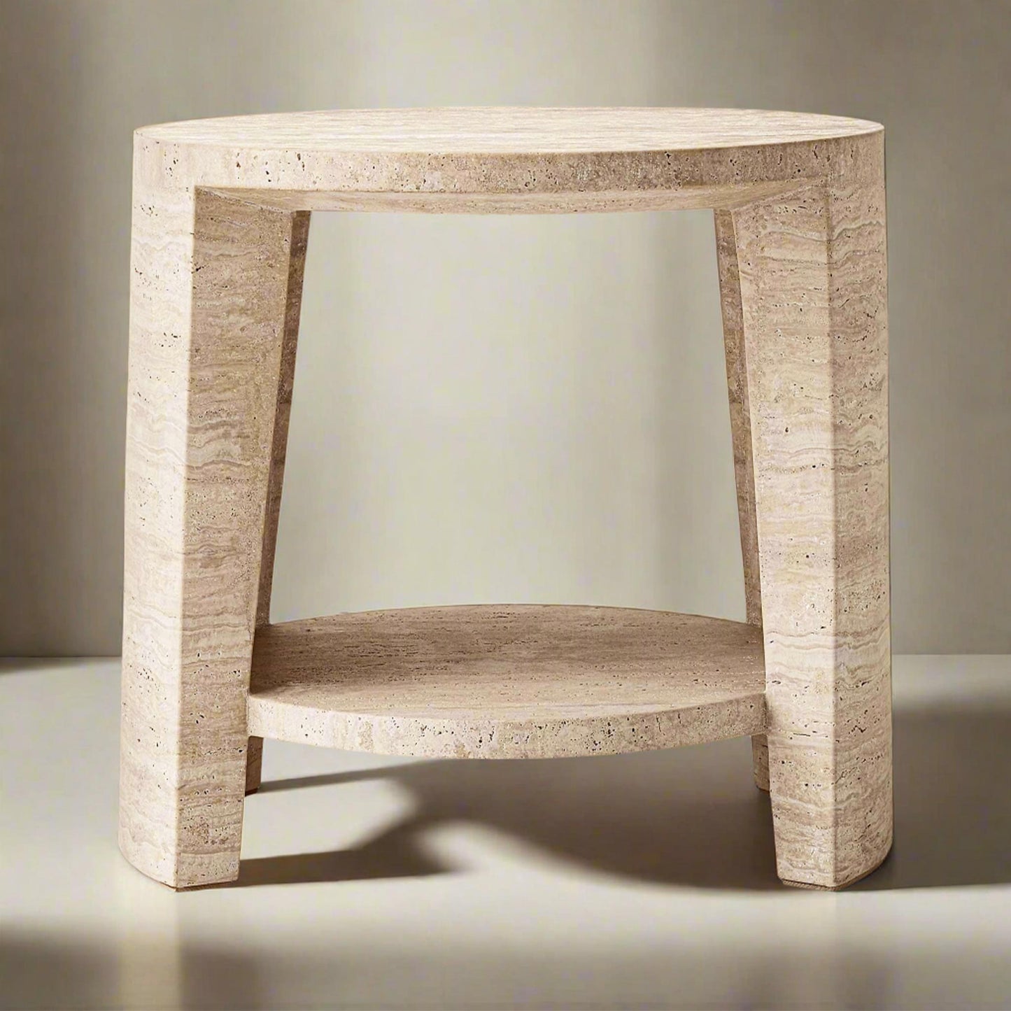 side table travertine | IONS DESIGN | Dubai | UAE