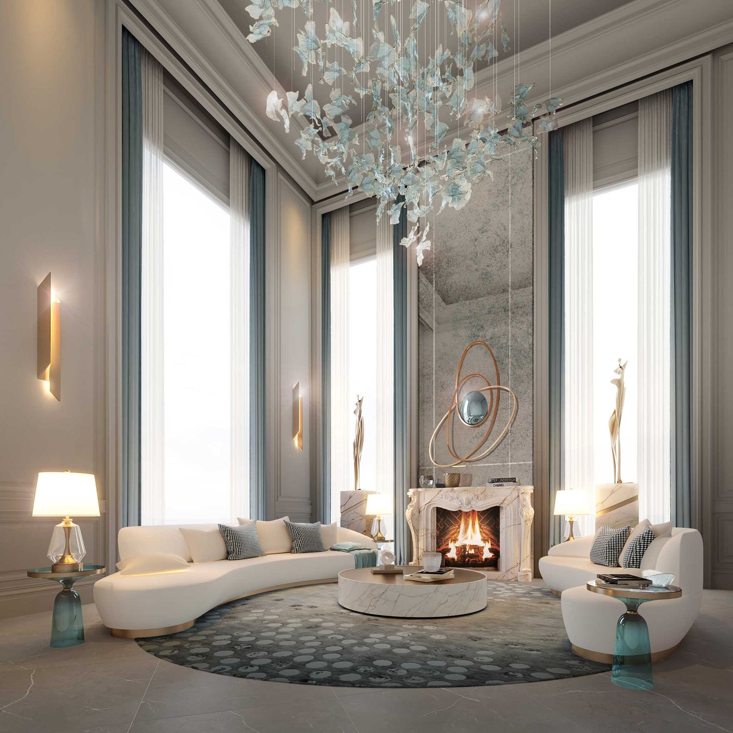 Sky Pendant crystal ceiling chandelier | IONS DESIGN | Dubai