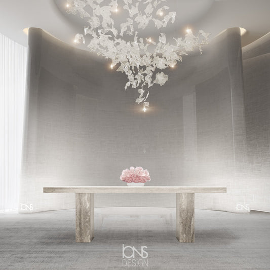 Tera Travertine Dining Table | IONS DEIGN | Dubai | UAE