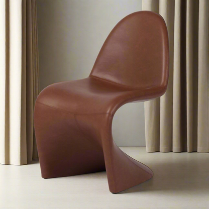 Tet Brown Leather Armless Chair | IONS DEIGN | Dubai | UAE