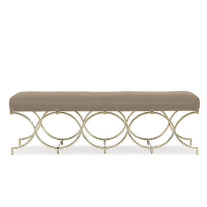 Via Fabric Bench with Metal Legs | IONS DEIGN | Dubai | UAE