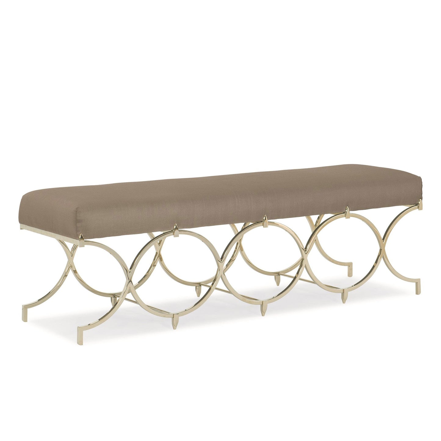 Via Fabric Bench with Metal Legs | IONS DEIGN | Dubai | UAE